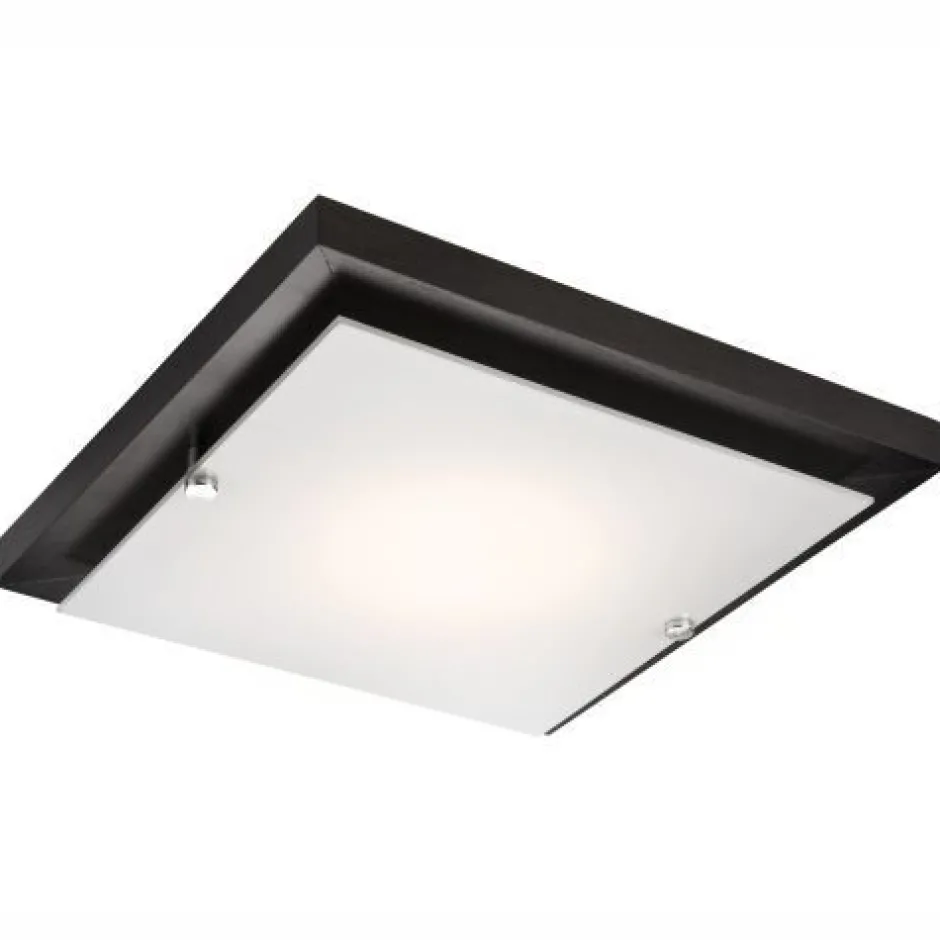 Lamkur Deckenleuchte Esszimmer Braun Holz quadratisch< Deckenleuchten|Flurlampen