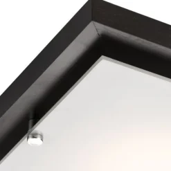 Lamkur Deckenleuchte Esszimmer Braun Holz quadratisch< Deckenleuchten|Flurlampen