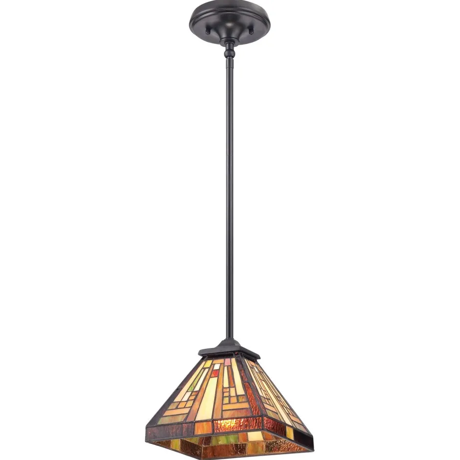 Deckenleuchten|Flurlampen*Elstead Deckenleuchte ETERNO 7 Bronze Antik Tiffany Lampe