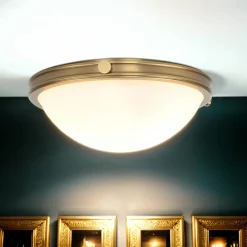 Deckenleuchten|Flurlampen*Elstead Deckenleuchte für Wohnzimmer in Messing Jugendstil