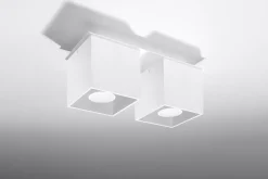 Deckenleuchten|Flurlampen*Sollux Deckenleuchte GEO in Weiß 2-flmg