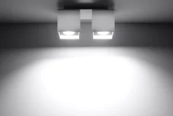 Deckenleuchten|Flurlampen*Sollux Deckenleuchte GEO in Weiß 2-flmg