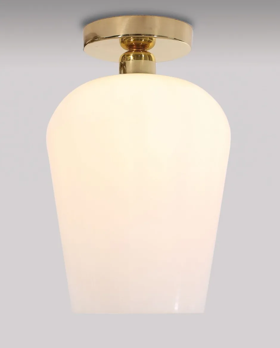 Giovanni Battista Deckenleuchte Glas Echt-Messing Handarbeit Schlafzimmer< Deckenleuchten|Flurlampen