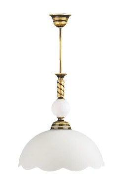 Jupiter Deckenleuchte Glas Messing TOBSYN Esszimmer Lampe< Deckenleuchten|Jugendstil Lampen