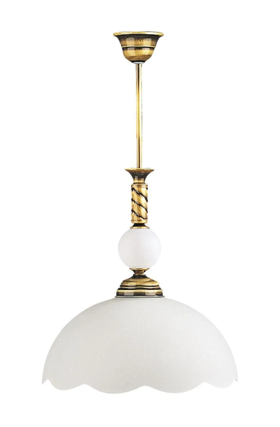 Jupiter Deckenleuchte Glas Messing TOBSYN Esszimmer Lampe< Deckenleuchten|Jugendstil Lampen