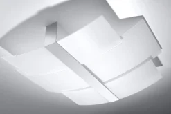 Sollux Deckenleuchte Glas Metall 61 cm lang blendarm flach 3x E27< Deckenleuchten|Flurlampen