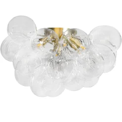 Deckenleuchten|Flurlampen*By Rydéns Deckenleuchte Glas Metall 50 cm breit in Gold Modern 6x G9