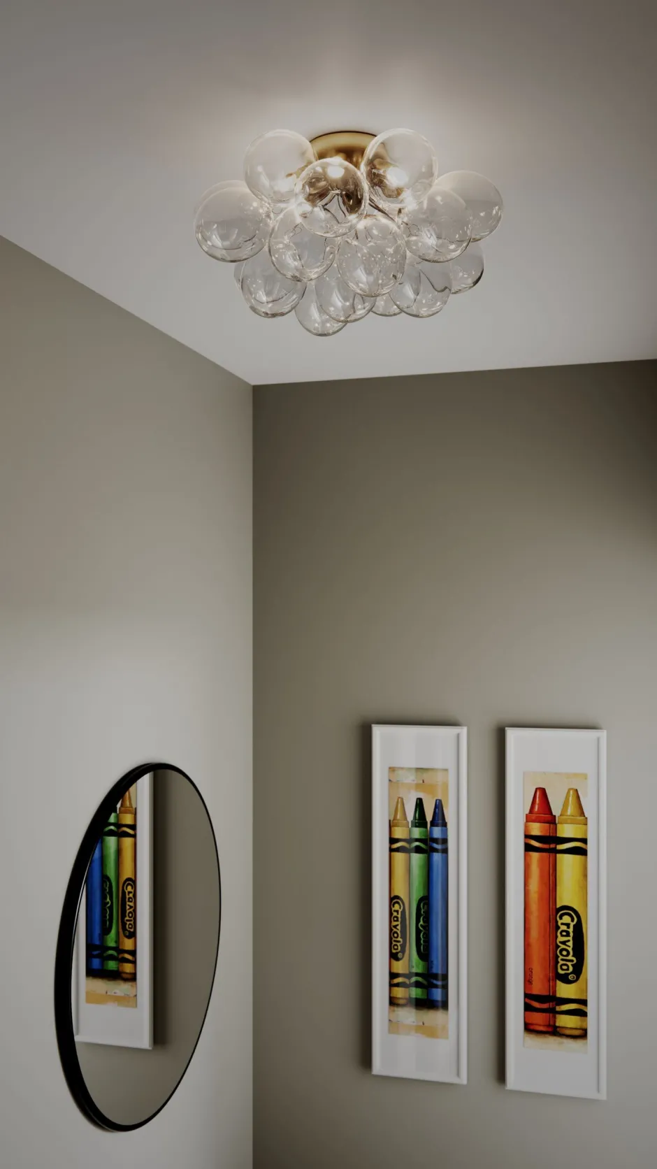 Deckenleuchten|Flurlampen*By Rydéns Deckenleuchte Glas Metall 50 cm breit in Gold Modern 6x G9