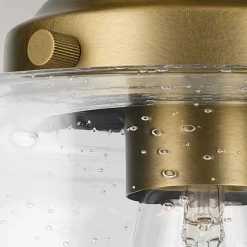 Elstead Deckenleuchte Glas Metall E27 Ø 21,6 cm in Messing klein< Deckenleuchten|Flurlampen