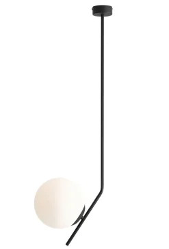 ALDEX Deckenleuchte Glas Metall Schwarz L:28 cm Kugel< Deckenleuchten|Badezimmer Lampe