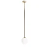 Deckenleuchten|Badezimmer Lampe*ALDEX Deckenleuchte Glas Metall in Gold E14 H:92 cm blendarm