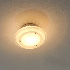 Deckenleuchten|Flurlampen*Esto Deckenleuchte Glas Schirm Ø 22 cm rund blendarm