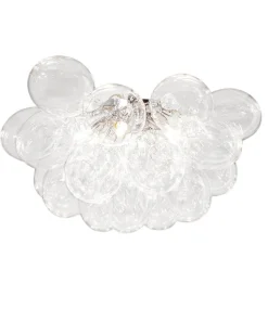 By Rydéns Deckenleuchte Glas Schirme B: 50 cm Chrom 6x G9 Modern< Deckenleuchten|Flurlampen