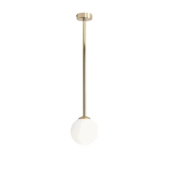 ALDEX Deckenleuchte Gold Glas Metall E14 rund 14 cm gemütlich< Deckenleuchten|Badezimmer Lampe