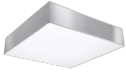 Wohnzimmerlampen|Moderne Lampen*Sollux Deckenleuchte Grau eckig 55 cm 4x E27 Modern