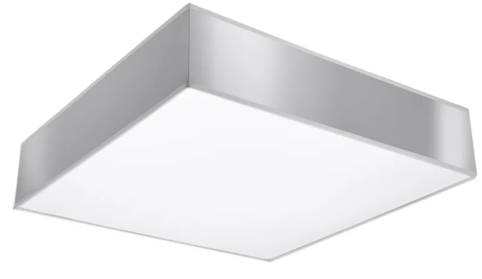 Wohnzimmerlampen|Moderne Lampen*Sollux Deckenleuchte Grau eckig 55 cm 4x E27 Modern