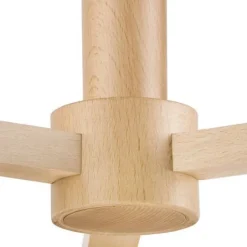 Bürolampen|Lampen Aus Aller Welt*Lamkur Deckenleuchte Grau Holz Stoff Metall Wohnzimmer