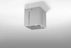 Deckenleuchten|Flurlampen*Sollux Deckenleuchte Grau quadratisch Würfel B:10cm G9