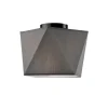 Deckenleuchten|Schlafzimmer Lampen*Lamkur Deckenleuchte Grau Stoff Wohnzimmer stylisch JUSTINE