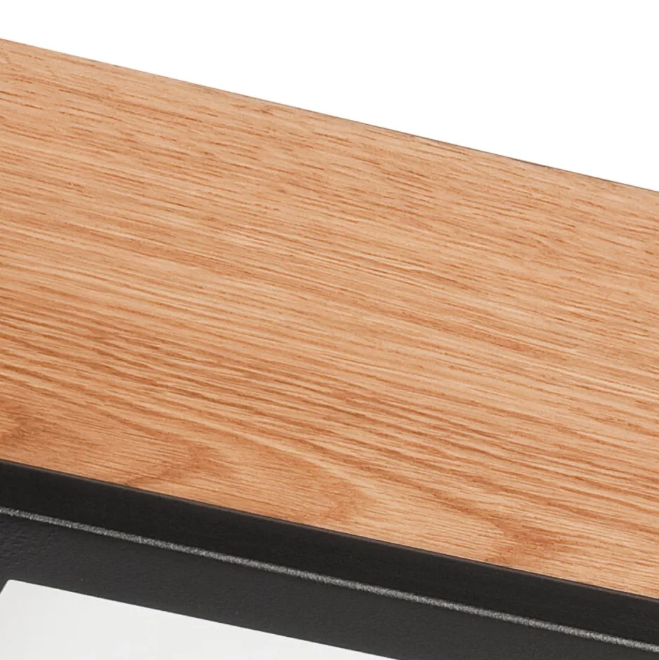 Deckenleuchten|Bürolampen*Lamkur Deckenleuchte Holz B: 31 cm klein quadratisch 2x E27