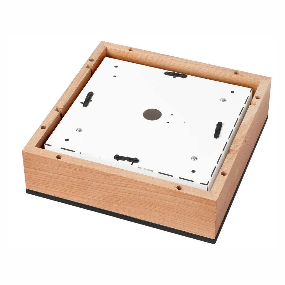 Deckenleuchten|Bürolampen*Lamkur Deckenleuchte Holz B: 31 cm klein quadratisch 2x E27