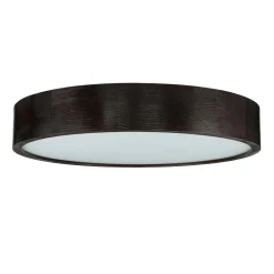 Lamkur Deckenleuchte Holz Braun 3-flmg rund Wohnzimmer< Deckenleuchten|Flurlampen