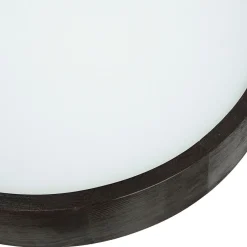 Lamkur Deckenleuchte Holz Braun 3-flmg rund Wohnzimmer< Deckenleuchten|Flurlampen