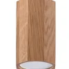 Holzlampen|Moderne Lampen*Sollux Deckenleuchte Holz H: 10 cm klein flach blendarm GU10