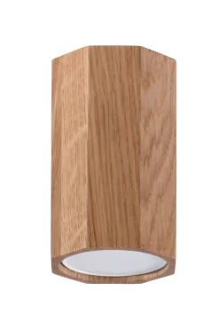 Holzlampen|Moderne Lampen*Sollux Deckenleuchte Holz H: 10 cm klein flach blendarm GU10