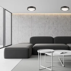 Holzlampen|Moderne Lampen*Lamkur Deckenleuchte Holz Rund Braun Wohnzimmer Modern