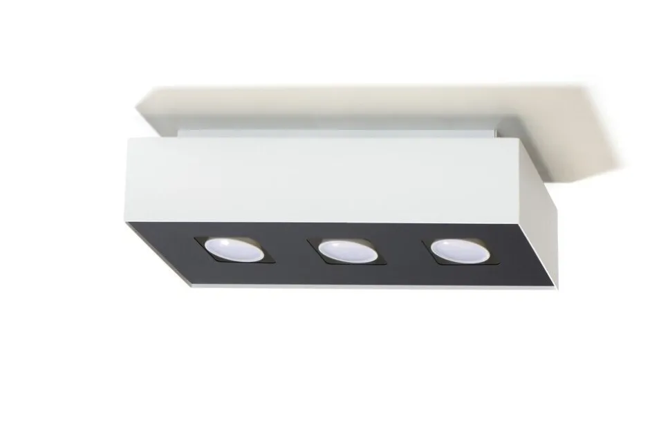 Sollux Deckenleuchte HYDRA in Weiß 3-flmg< Deckenleuchten|Flurlampen