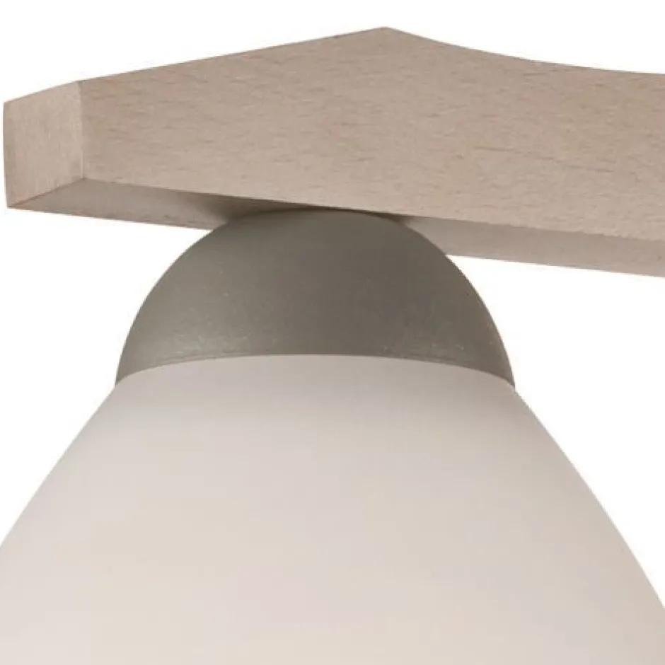 Lamkur Deckenleuchte in Buche Weiß Holz Wohnzimmer< Deckenleuchten|Flurlampen