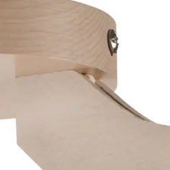 Lamkur Deckenleuchte in Buche Weiß Holz Wohnzimmer< Deckenleuchten|Flurlampen