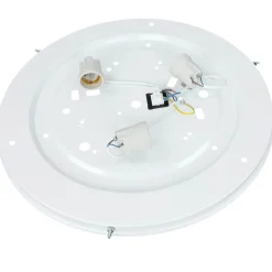 Holzlampen|Moderne Lampen*Lamkur Deckenleuchte in Eiche 3-flammig rund Wohnzimmer