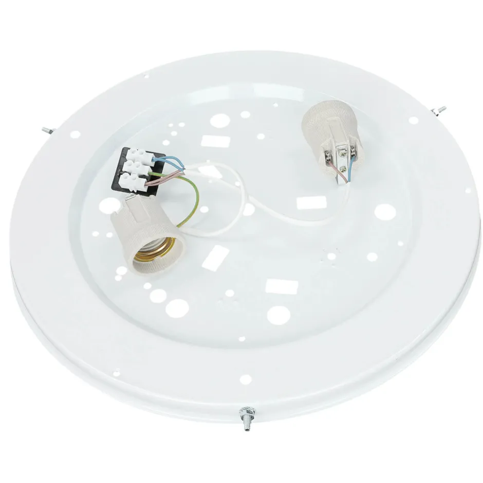 Lamkur Deckenleuchte in Eiche rund Wohnzimmer Holz Lampe< Holzlampen|Moderne Lampen