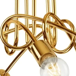 Lamkur Deckenleuchte in Gold Metall 5-flmg Wohnzimmer< Deckenleuchten|Moderne Lampen