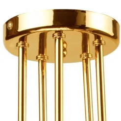 Lamkur Deckenleuchte in Gold Metall 5-flmg Wohnzimmer< Deckenleuchten|Moderne Lampen