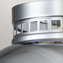 Deckenleuchten|Flurlampen*Elstead Deckenleuchte Industrial E27 Ø 32 cm rund Chrom Glas Metall