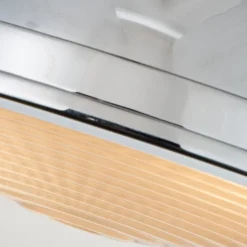 Deckenleuchten|Flurlampen*Elstead Deckenleuchte Industrial E27 Ø 32 cm rund Chrom Glas Metall