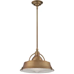 Deckenleuchten|Flurlampen*Elstead Deckenleuchte Industrial Metall Glas in Kupfer antik