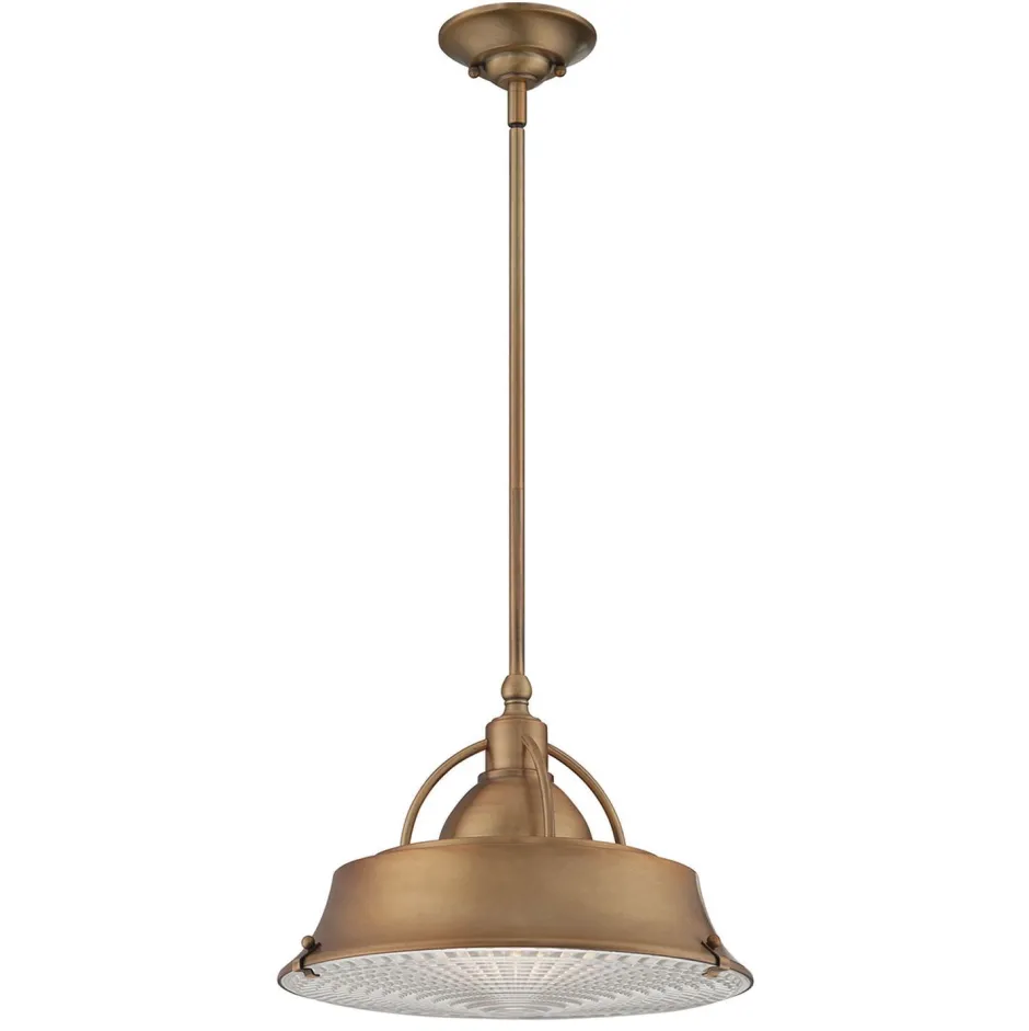 Deckenleuchten|Flurlampen*Elstead Deckenleuchte Industrial Metall Glas in Kupfer antik