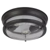 Searchlight Deckenleuchte IP44 E27 Ø 35 cm Schwarz Badezimmer< Deckenleuchten|Badezimmer Lampe