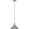 Elstead Deckenleuchte ISMENE Nickel kürzbar Ø37cm Lampe< Hängelampen|Wohnzimmerlampen