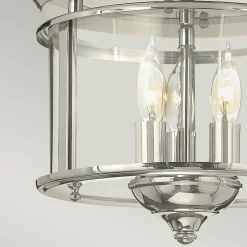 Elstead Deckenleuchte Jugendstil Ø29cm in Nickel E14 Metall Glas< Deckenleuchten|Flurlampen