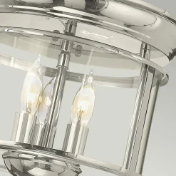 Elstead Deckenleuchte Jugendstil Ø29cm in Nickel E14 Metall Glas< Deckenleuchten|Flurlampen