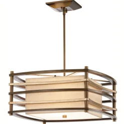 Elstead Deckenleuchte KIKI Bronze B:46cm Asia Design Lampe< Deckenleuchten|Bürolampen