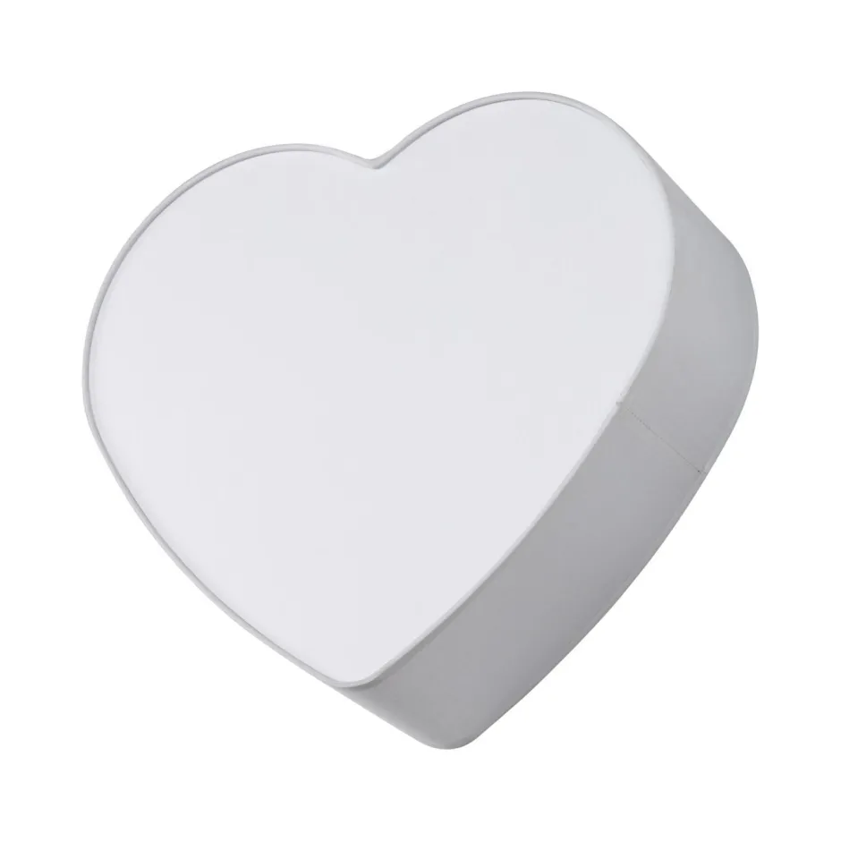 Deckenleuchten|Kinderzimmerlampen*TK Lighting Deckenleuchte Kinder Herz L: 42 cm Stoff Grau Weiß 2x E27