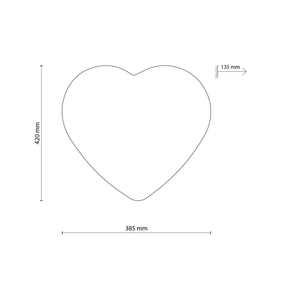 Deckenleuchten|Kinderzimmerlampen*TK Lighting Deckenleuchte Kinder Herz L: 42 cm Stoff Grau Weiß 2x E27