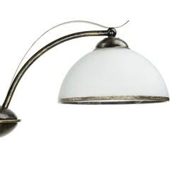 Luminex Deckenleuchte KORFU in Messing Antik 5-flmg< Glaslampen|Rustikale Lampen