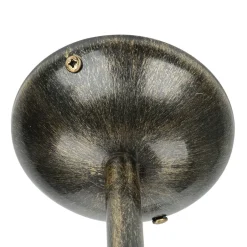 Luminex Deckenleuchte KORFU in Messing Antik 5-flmg< Glaslampen|Rustikale Lampen